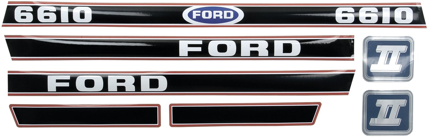 Aufklebersatz "Ford 6610 Force II" für Ford New Holland, Vergl. Nr. Ford New Holland: 83952741, EFPN16605EA