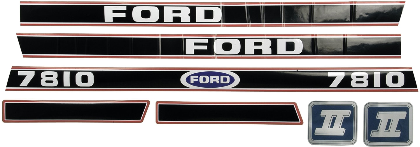 Aufklebersatz "Ford 7810" für Ford New Holland