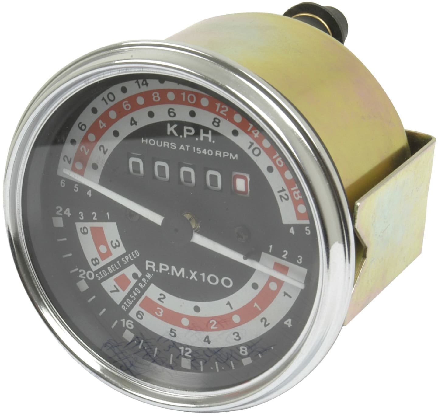 Traktormeter Ø 79/89 mm, 0 bis 24 km/h, für Traktor Massey Ferguson 165, 168, 175, 178, 185, 188