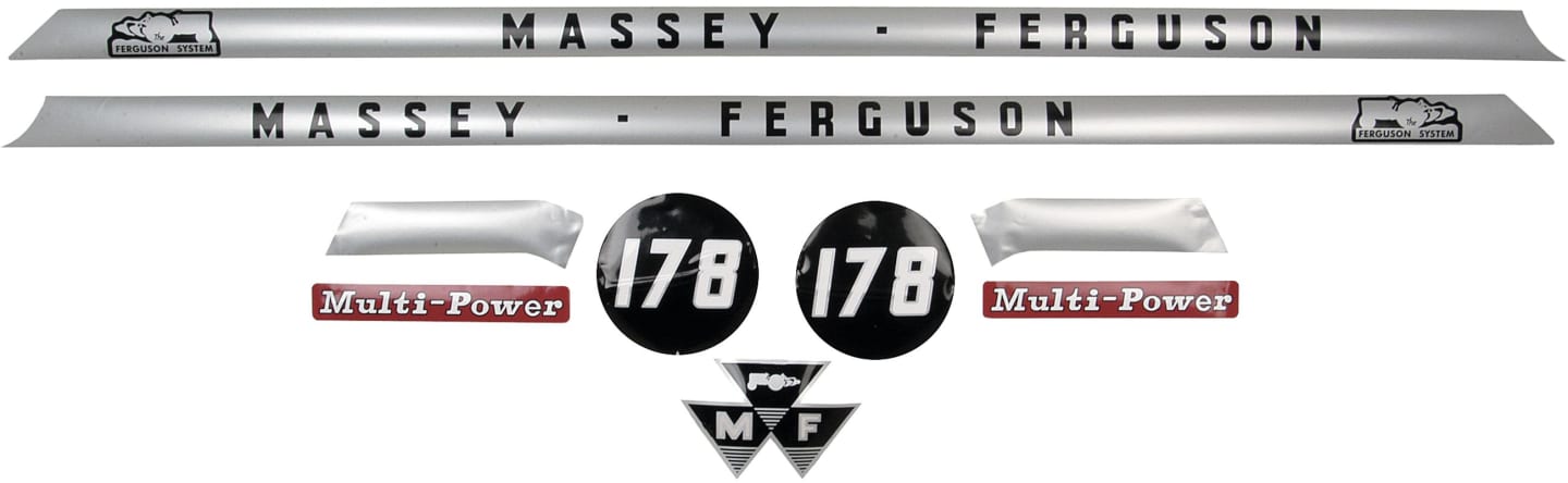 Aufklebersatz "MF 178" für Massey Ferguson
