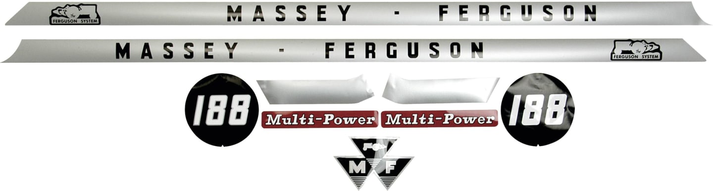 Aufklebersatz "MF 188" für Massey Ferguson