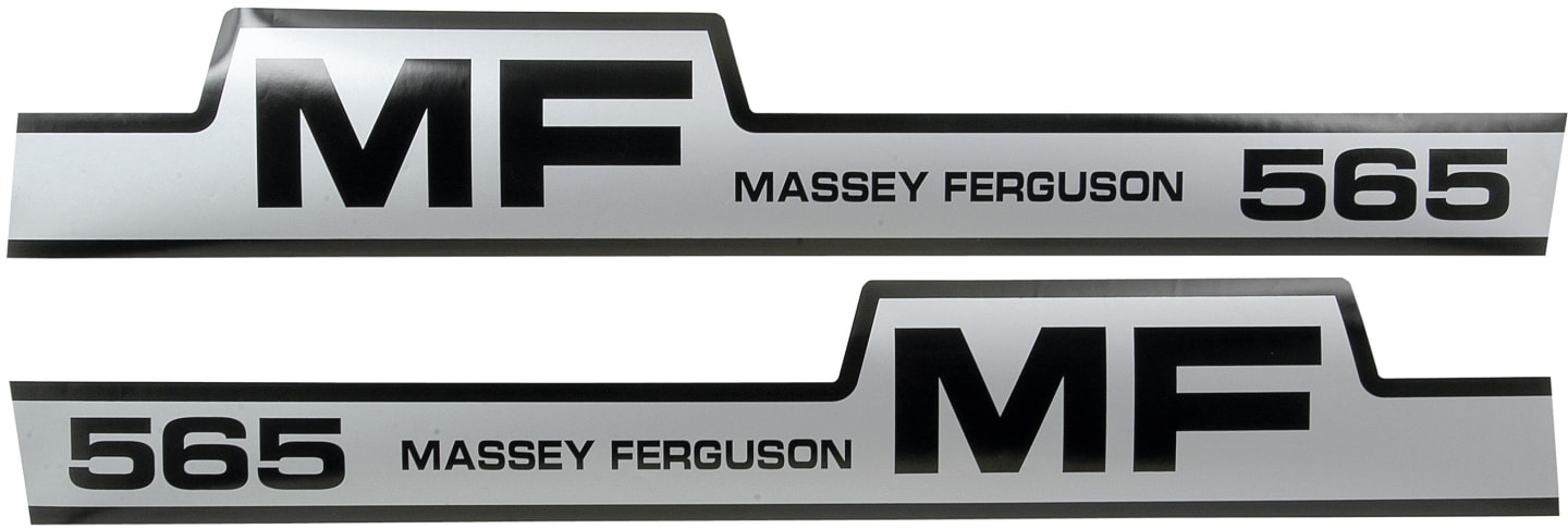Aufklebersatz "MF 565" für Massey Ferguson, Vergl. Nr. Massey Ferguson: 16978126M1, 1698127M1, 3900326M91