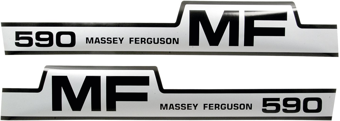 Aufklebersatz "MF 590" für Massey Ferguson, Vergl. Nr. Massey Ferguson: 1698130M1, 1698130M2, 1698131M1, 1698131M2