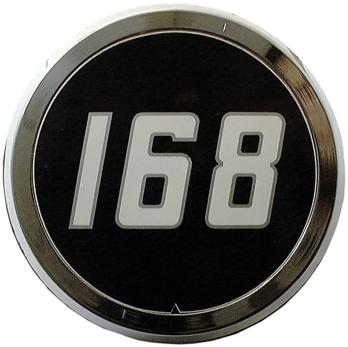 Typenschild "MF 168" für Traktor Massey Ferguson 168, CrV (Chrom-Vanadium-Stahl)