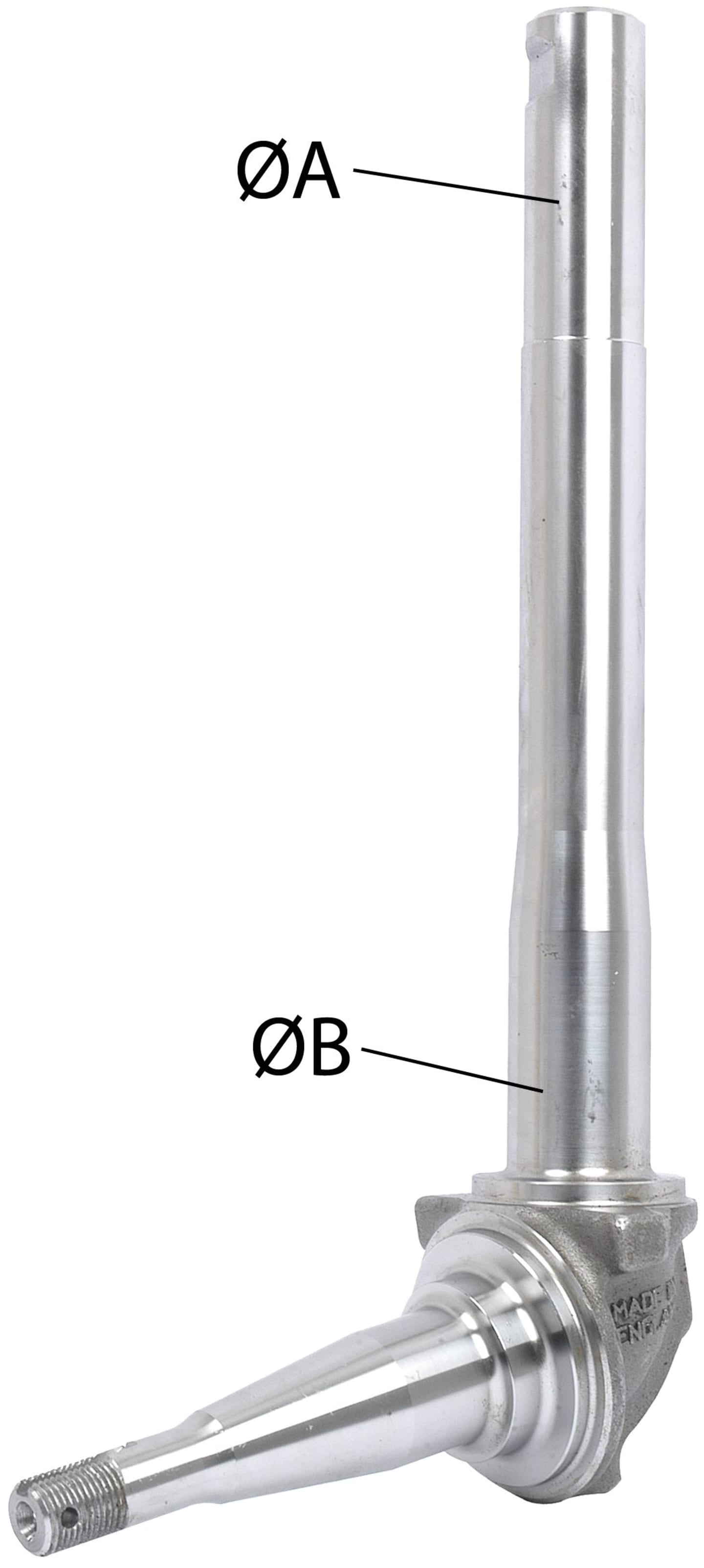 Achsschenkel rechts Länge 298,45 mm, für Ford New Holland 300, 2000, 3000, 4000
