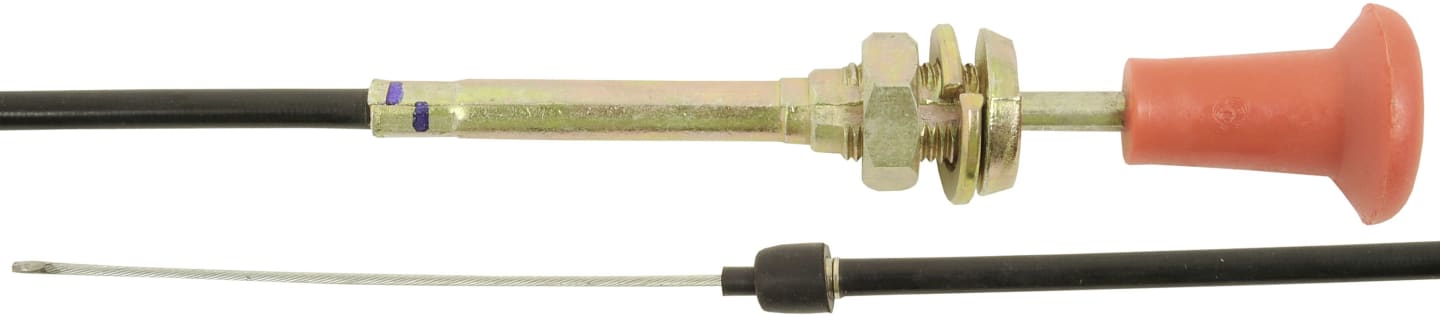 Bowdenzug 2.245 mm mit Zugknopf, für Absteller Traktor New Holland, JCB, John Deere, Massey Ferguson