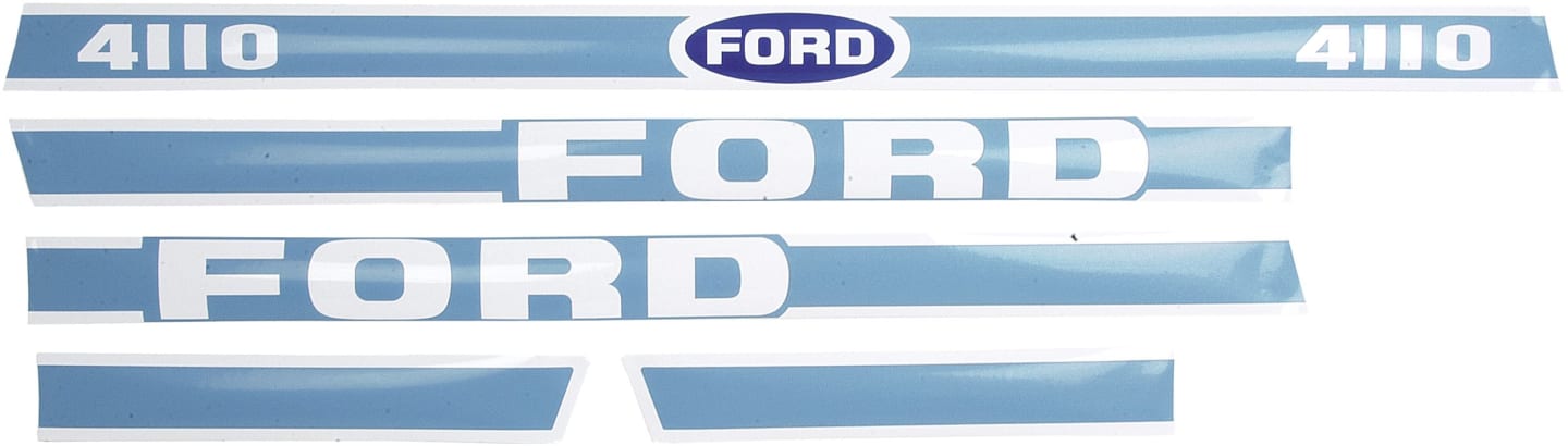 Aufklebersatz "Ford 4110" für Ford New Holland, Vergl. Nr. Ford New Holland: 83928790