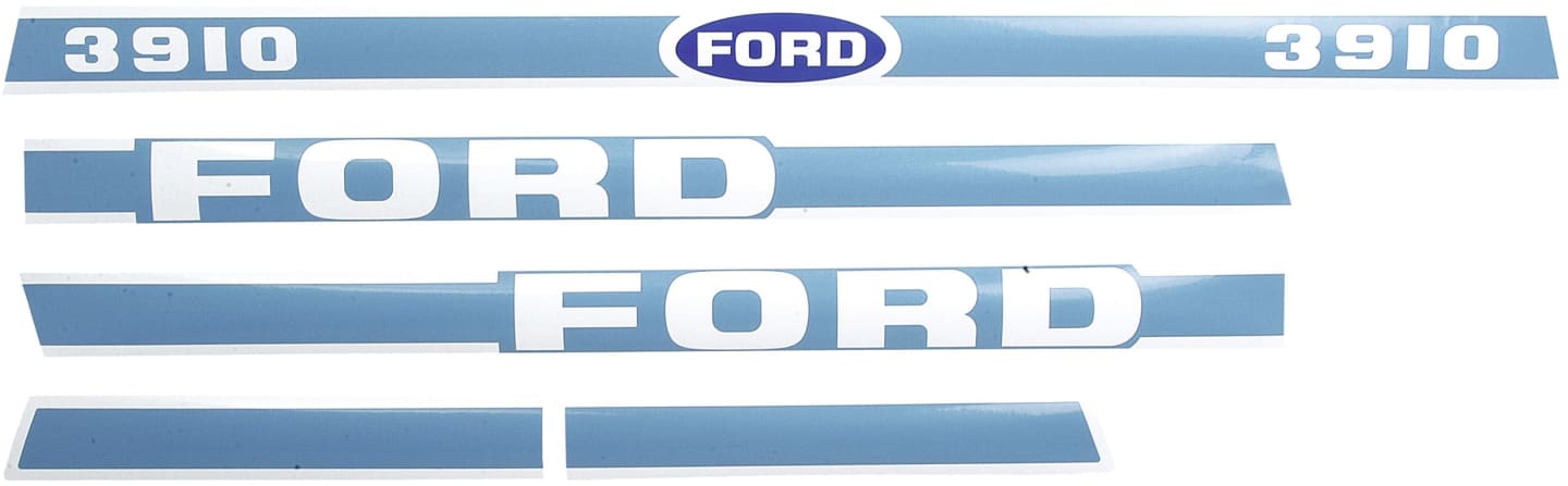 Aufklebersatz "Ford 3910", Bj. 81–86 für Ford New Holland, Vergl. Nr. Ford New Holland: 83928789