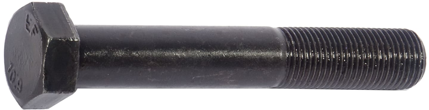 Sechskantschraube DIN 960; ISO 8765 metrisch 10.9, blank mit Schaft
