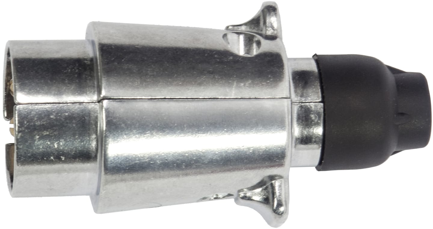 Herth + Buss Stecker 6 – 12 V, 7-polig, Flachsteckanschluss, Aluminium, 51 305 526