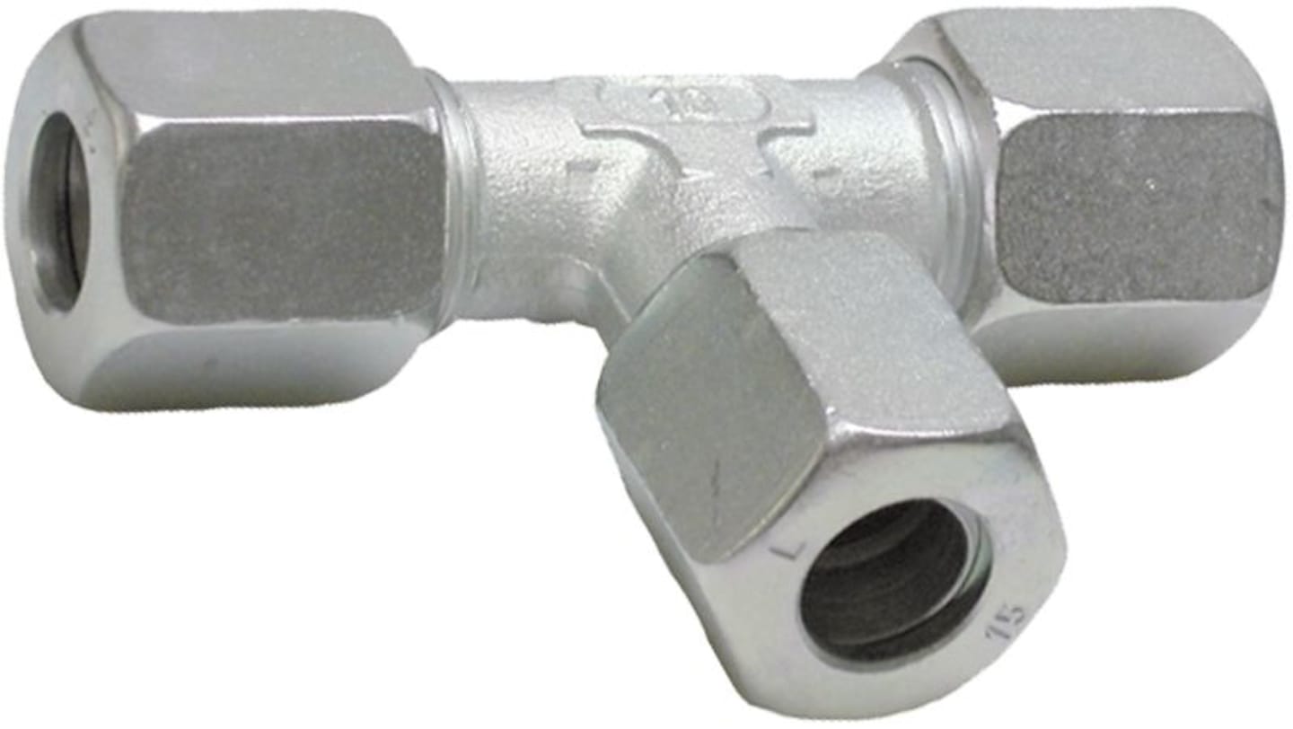 T-Verschraubung "T-FI-15", Druckluft, metrisch, Form A, M 22 x 1,5 AG