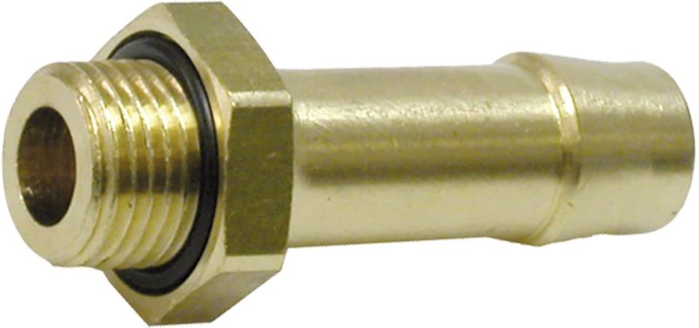 Schlauchstutzen metrisches Gewinde, Messing, für Bremsschlauch Druckluft
