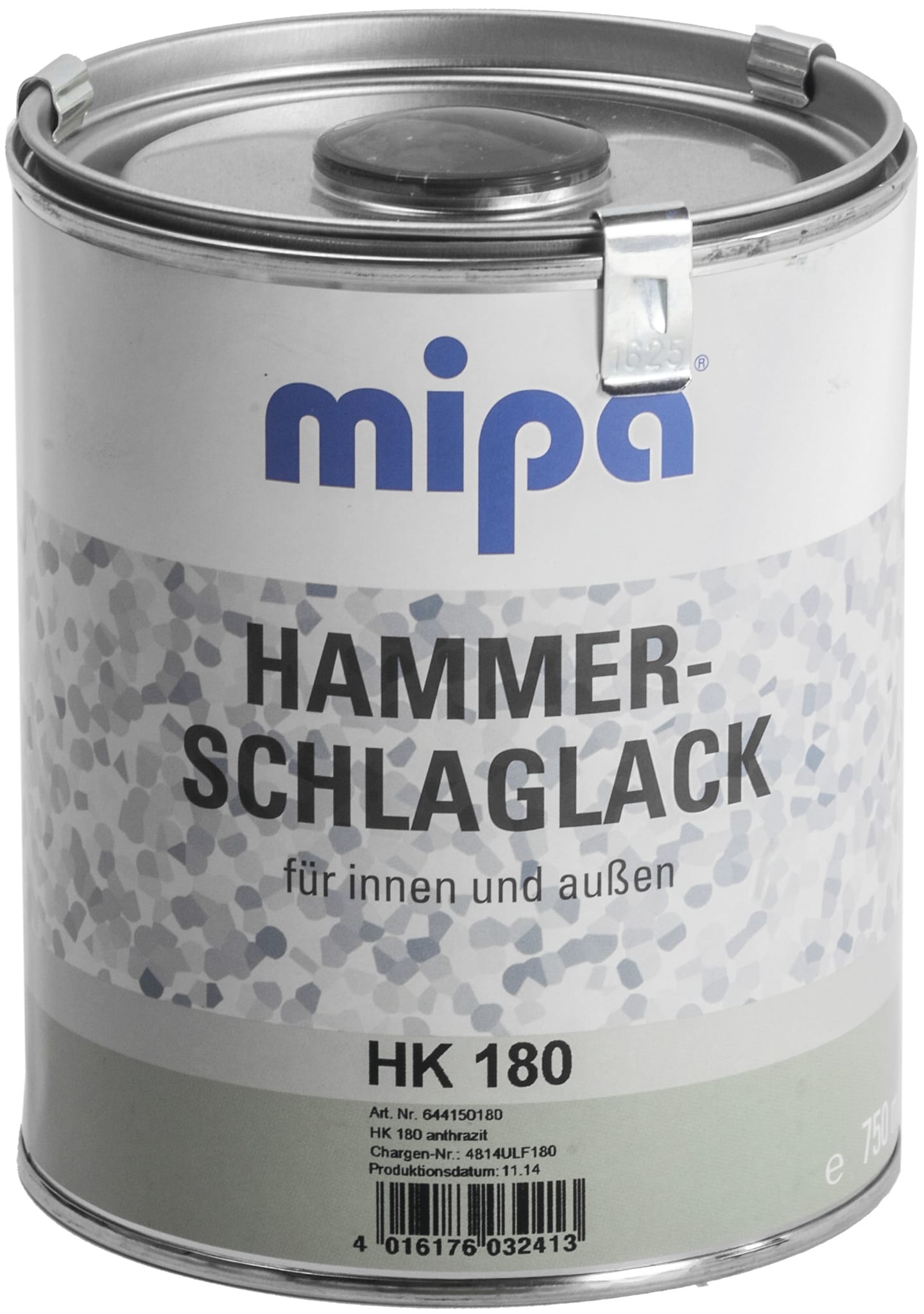 Mipa Hammerschlaglack anthrazit 750 ml, 644150180
