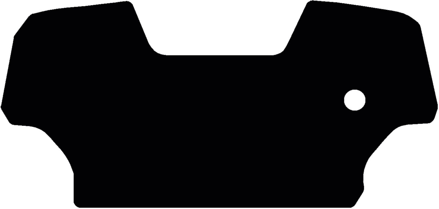 Fußmatte Velours schwarz, für Massey Ferguson Traktor MF 3625, ab Bj. 07