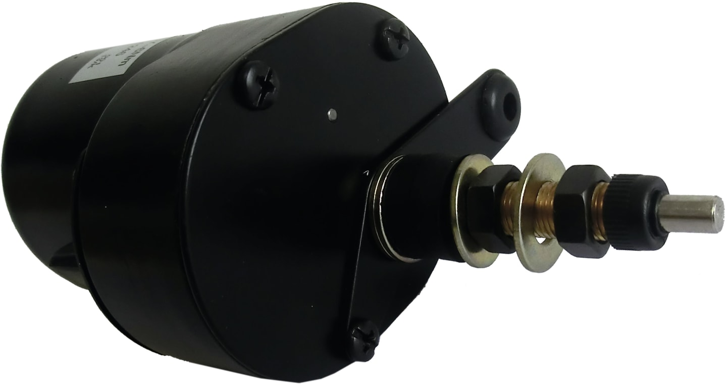 Scheibenwischermotor 12 V Wischwinkel 85 °, leichte Bauart, Ø Welle 6 mm x M 6 AG für Fritzmeier