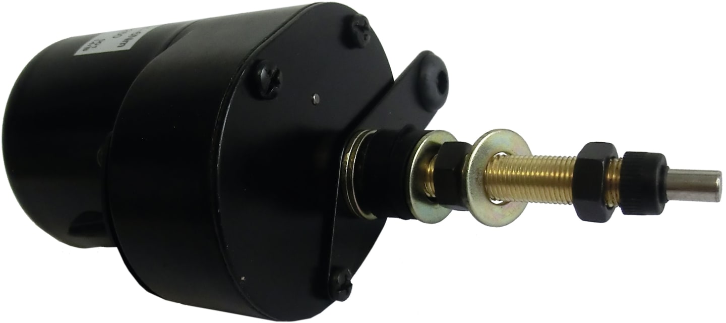 Scheibenwischermotor 12 V Wischwinkel 65 °, leichte Bauart, Ø Welle 6 mm x M 10 AG für Fritzmeier