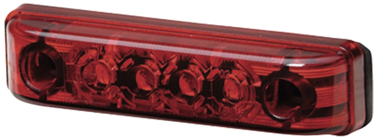 Hella® LED-Positionsleuchte quadratisch, hinten links/rechts, rot, 65 x 16 x 11 mm, 12 V DC, E4 8115, 2TM 357 010-011
