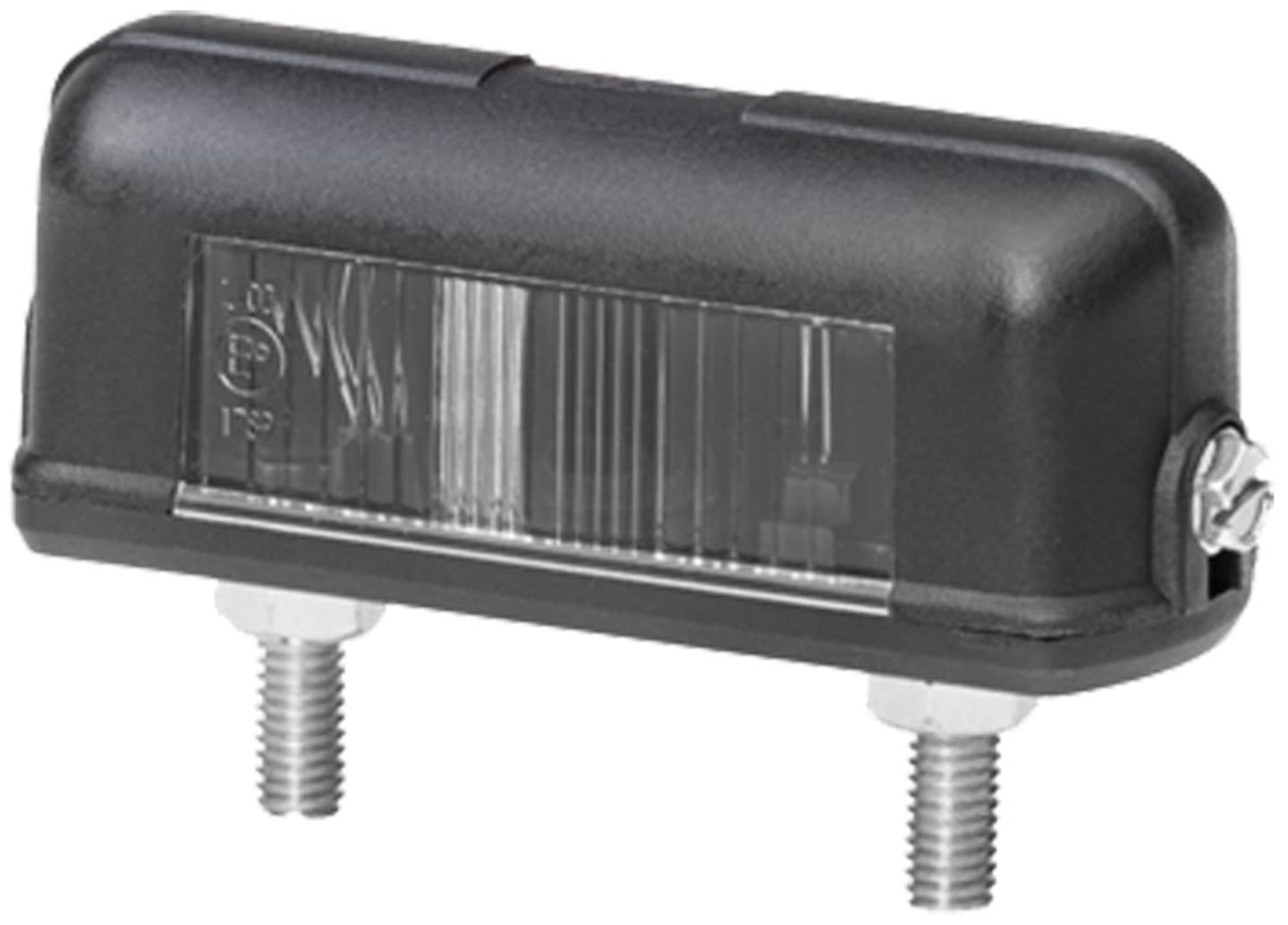 Hella® Kennzeichenleuchte hinten links/rechts, C5W, schwarz, oval, 82 x 31 x 28 mm, 2KA 357 014-001