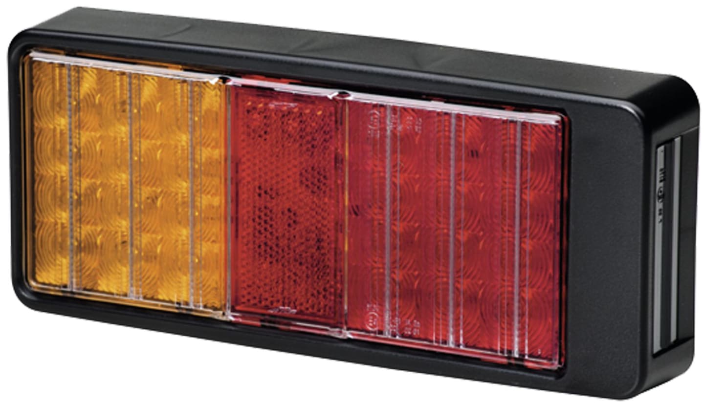 Hella® LED-Schlussleuchte links/rechts 9 – 36 V DC, 223 x 98 x 35 mm, Schluss-, Brems-, Blinklicht, 2VA 357 020-011