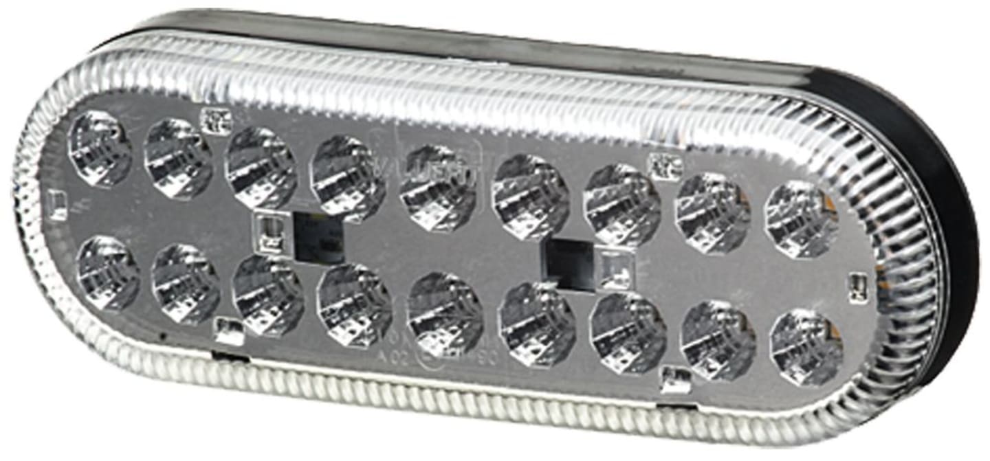 Hella® LED-Blink-Positionsleuchte vorn links/rechts, 165 x 58 x 31 mm, 12 – 24 V DC, E9 11490, 2BE 357 022-001