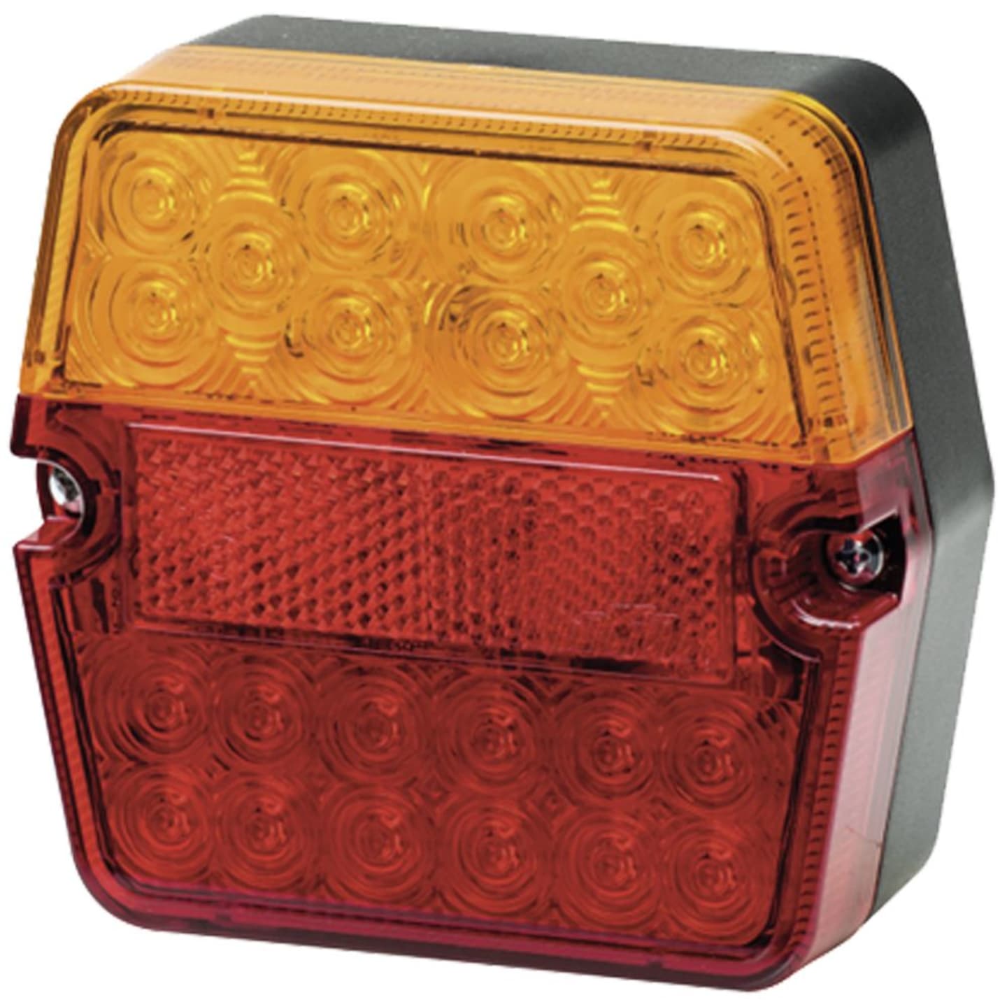Hella® LED-Schlussleuchte links/rechts 9 – 36 V DC, 101,3 x 94,7 x 41,2 mm, Schluss-, Brems-, Blink-, Kennzeichenlicht, 2VB 357 023-011