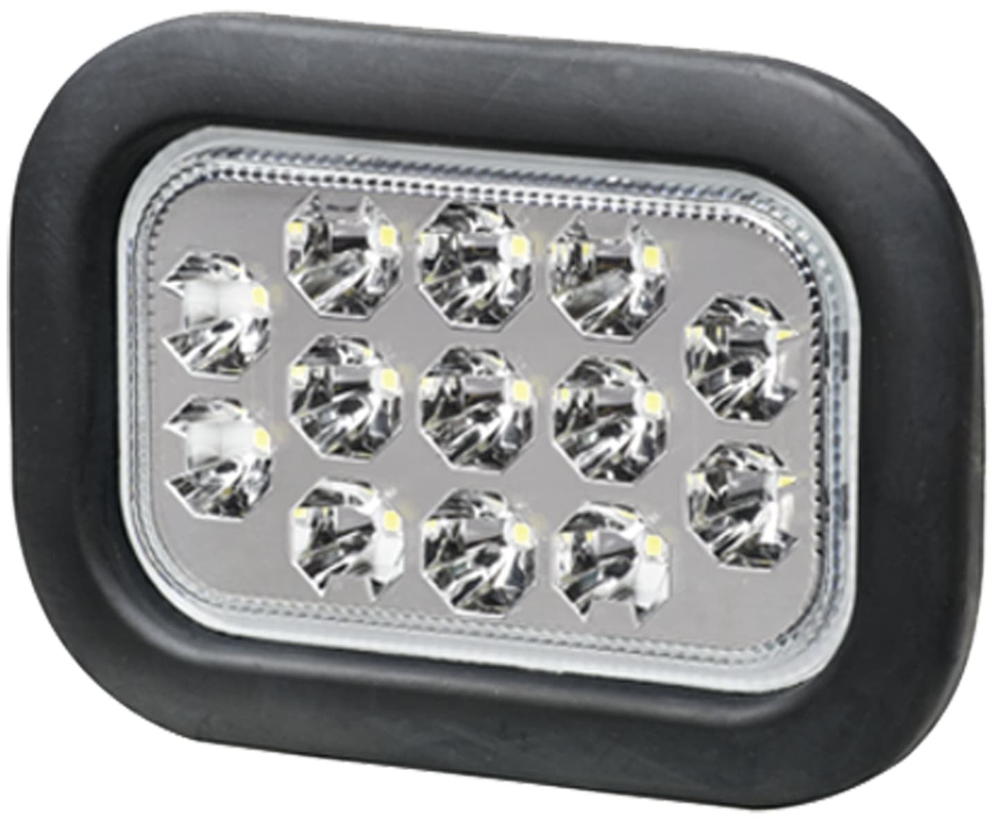 Hella® LED-Rückfahrscheinwerfer quadratisch, 164 x 117 x 35 mm, 12 – 24 V DC, 2ZR 357 025-021