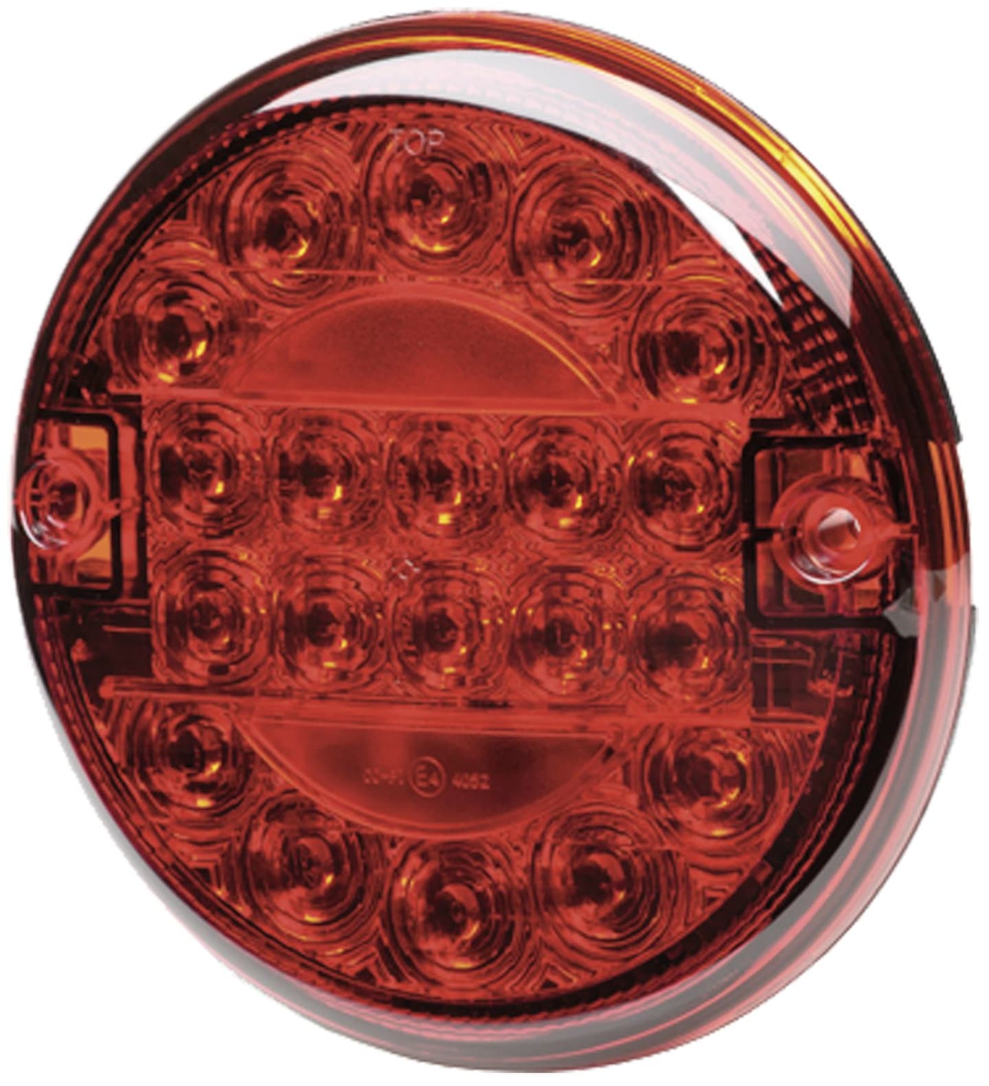Hella® LED-Nebelschlussleuchte rund, rot, Ø außen 140 mm, 10 – 30 V DC, E4 4052, 2NE 357 026-031