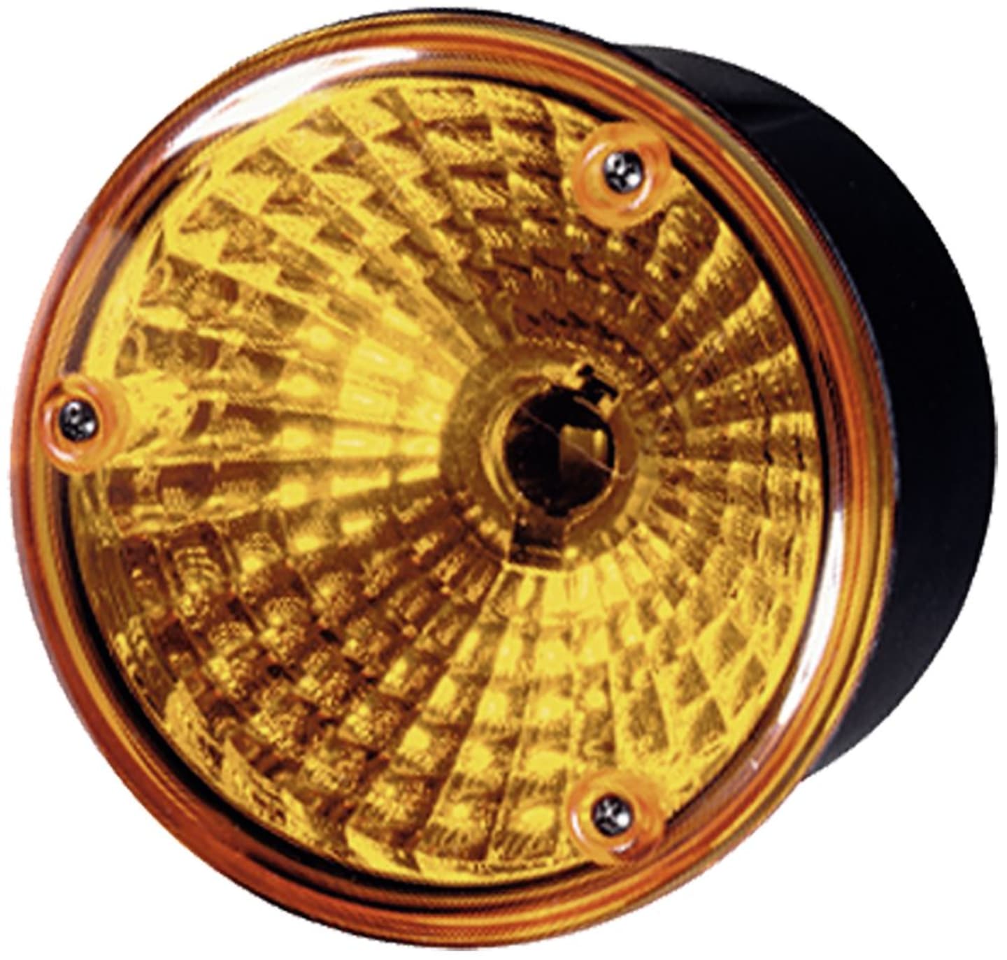 Hella® Blinkleuchte rund, hinten links/rechts, Ø 122,5 mm, Befestigung Anbau; Einbau; 2 St. Schraube M 6, 2BA 964 169-501