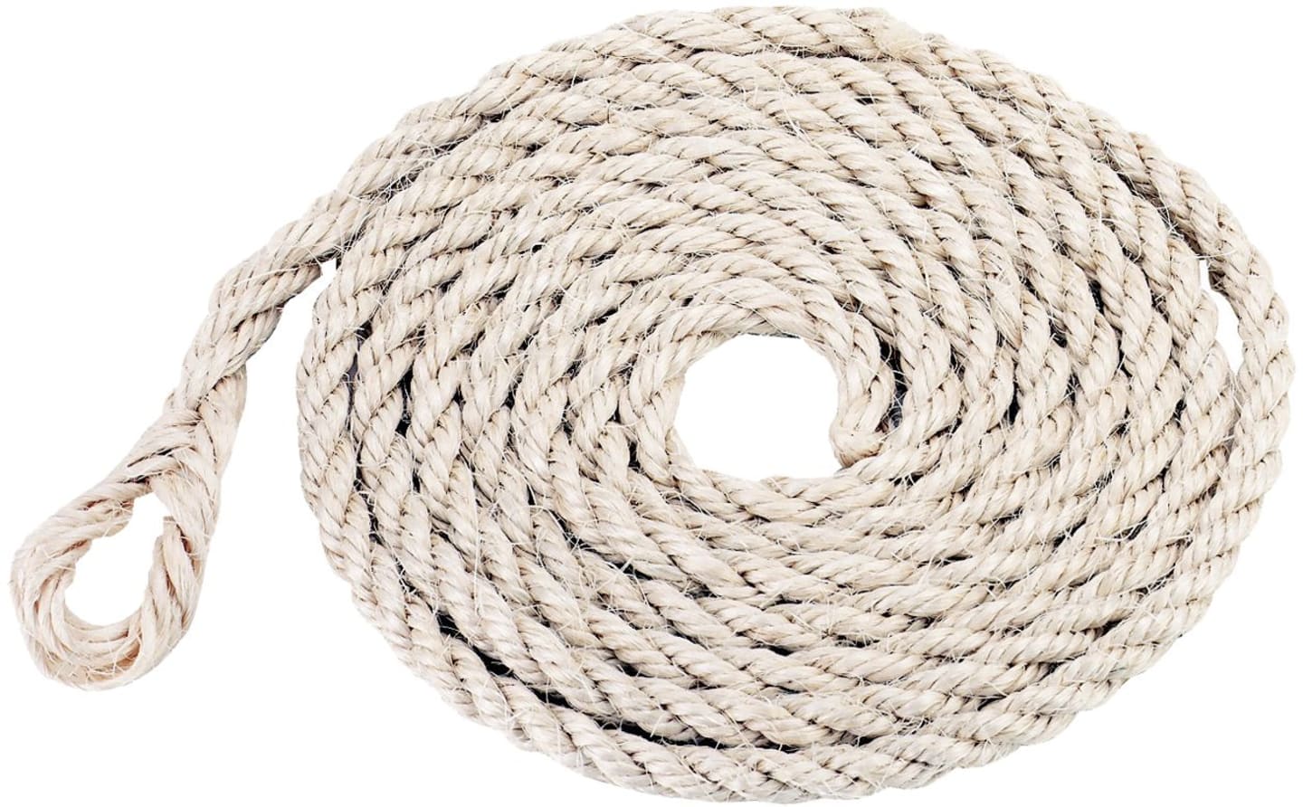 KERBL Führstrick 320 cm natur 100 % Sisal mit kleiner Schlaufe, 29535
