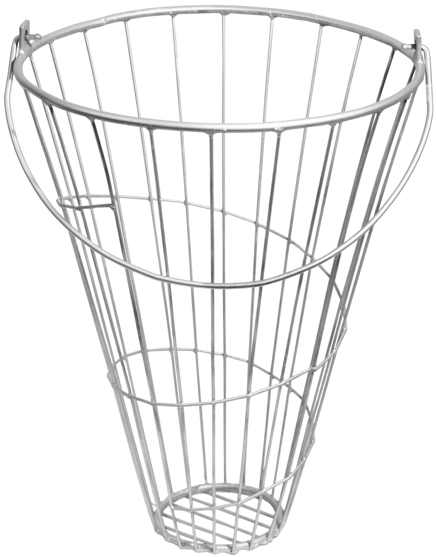 KERBL Futterkorb Ø 380 mm; 140 mm, Höhe 500 mm, Stahl verzinkt, 70280