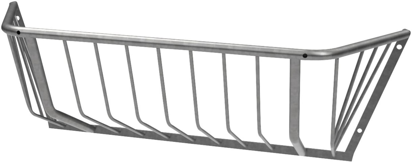 KERBL Heuraufe 113 x 38 x 38 cm, Wandmontage, für Kälber, Kälberiglus, 14454