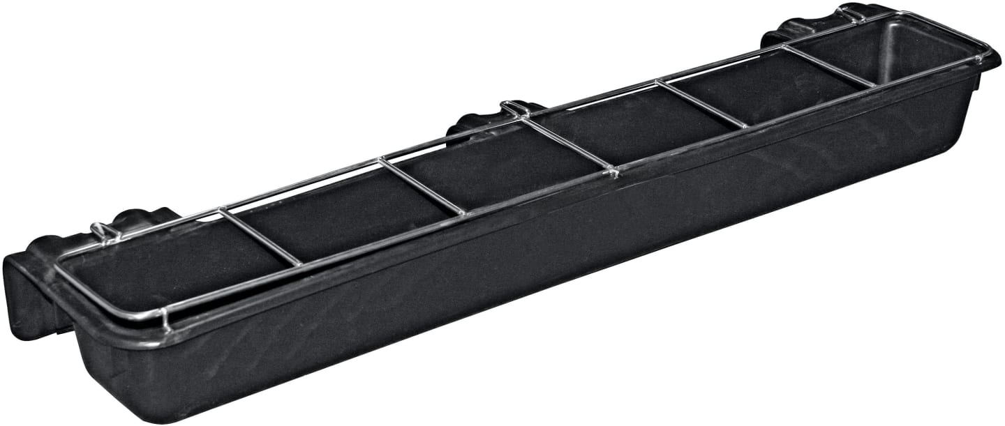 KERBL Futtertrog 8 l zum Einhängen, mit Fressgitter, GFK (glasfaserverstärkter Kunststoff), für Schafe und Ziegen, 323492