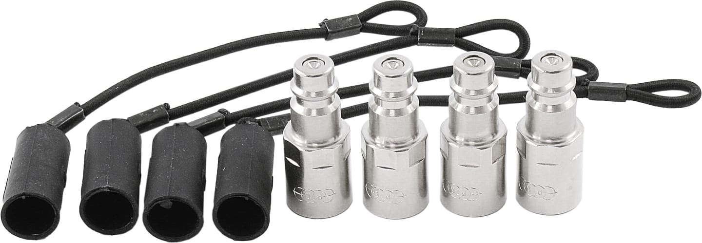 PTG Aufschraubnippel 4 St. für Reifenfüll- und Schnellentlüftungsset "Airbooster® Plus", PTG-X-735-020