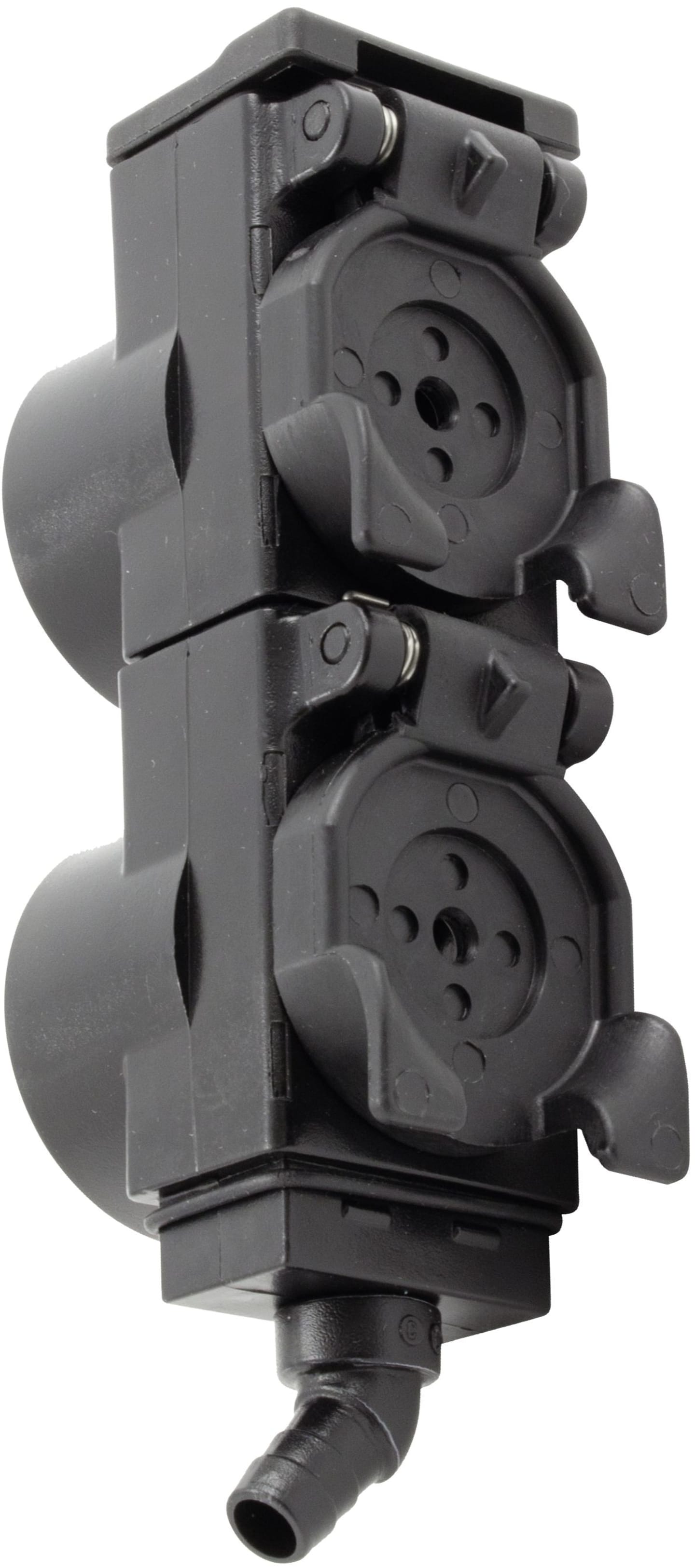 Faster® Ölauffangmuffe doppelt mit Schlauchstutzen 9 mm