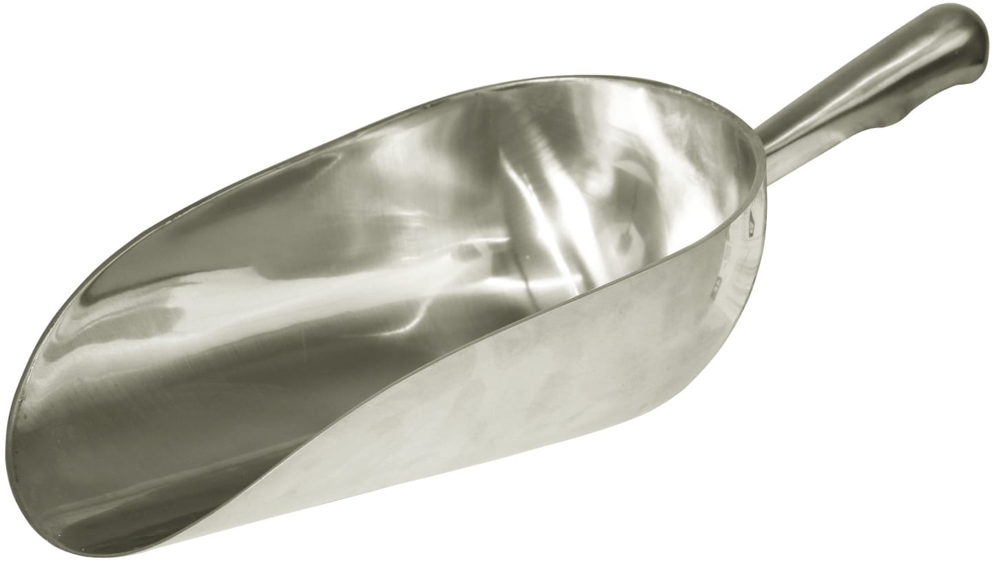KERBL Futterschaufel rund, Aluminium