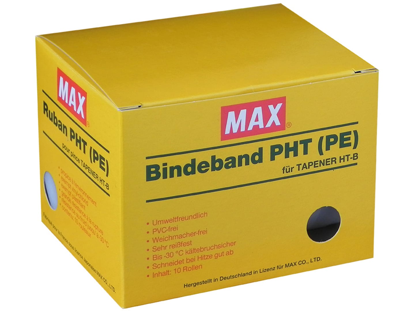 MAX® Bindeband PE transparent 10 Rollen