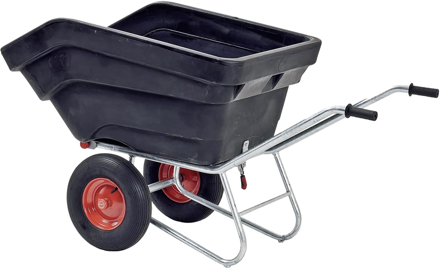 Growi® Schubkarre "Compactkarre" Mulde 300 l, PE (Polyethylen) kippbar, 15720
