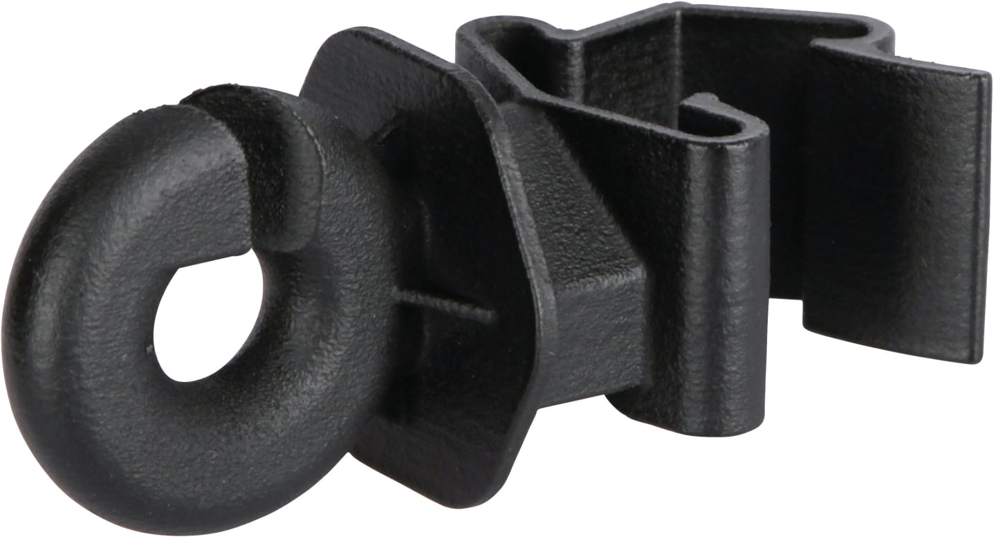 Ako Ringisolator "T-Post" 25 St. schwarz, für Draht, Litze, Seil, Band 10 mm, 441180