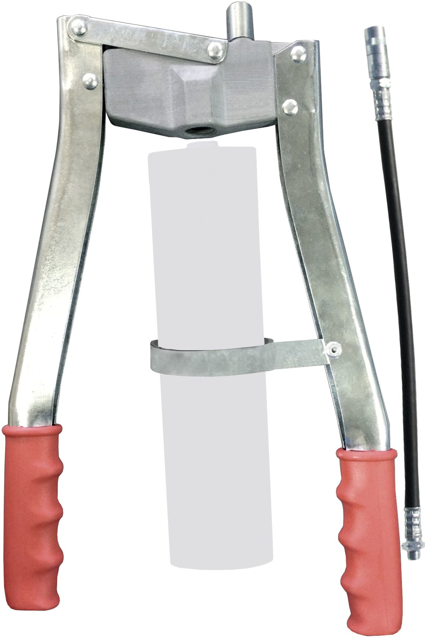SAMOA® Set Zweihand-Hebelpresse PZP/M mit Sicherheits-Gummipanzerschlauch 110/M (DIN 1283), 300 mm lang, 4-Backen-Profi-Mundstück 41038