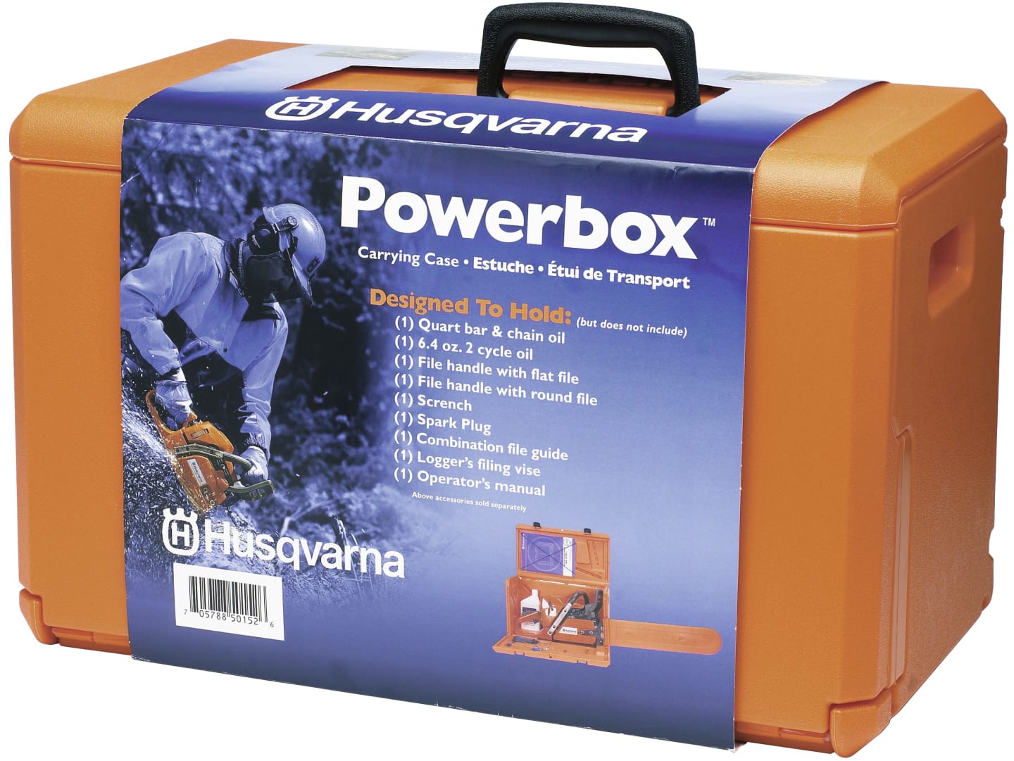 Husqvarna® Motorsägenbox 470 x 240 x 280 mm, für Kettensägen und Zubehör, 5313008-72