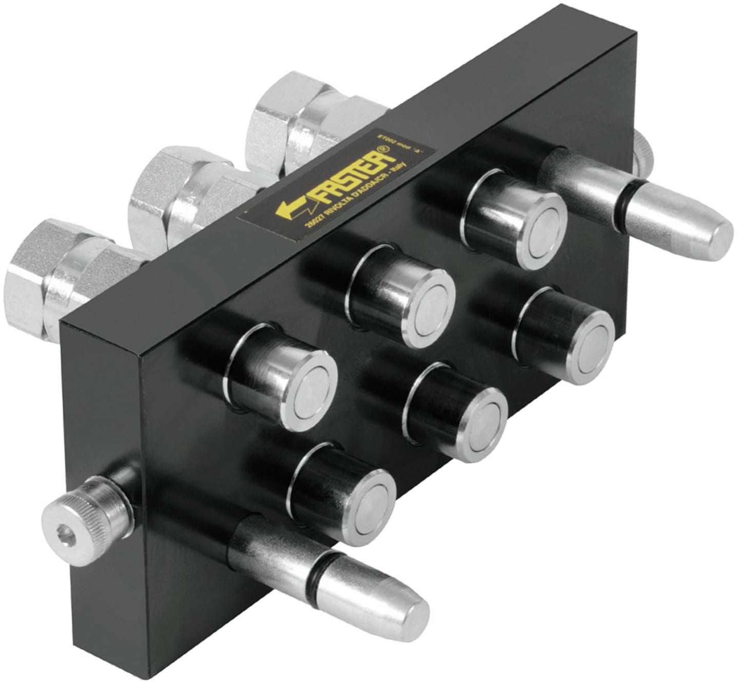 Faster® Stecker "MST6" 2P, 6-fach M 22 x 1,5 AG, DN 10, für Multikupplung, Loshälfte