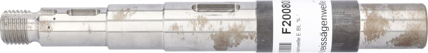 Posch® Kreissägenwelle für Antrieb Elektromotor Tisch-Wipp-Kreissäge, Wipp-Kreissäge, Rolltisch-Kreissäge, F200 8000