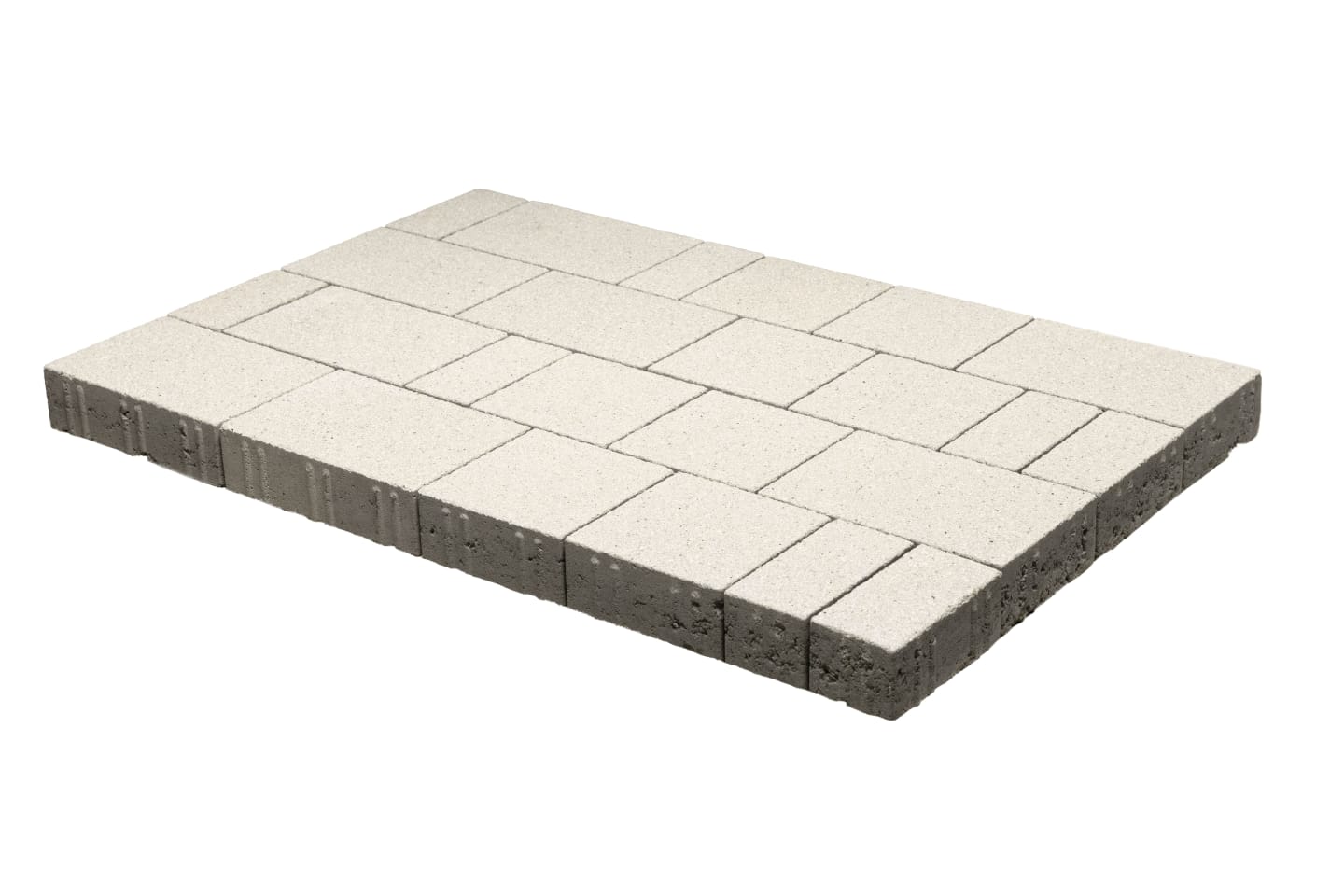 casafino Pflasterstein Converro Exklusiv, Kalkstein mittel, Formatmix: 10 x 20 x 8 cm, 20 x 20 x 8 cm, 30 x 20 x 8 cm