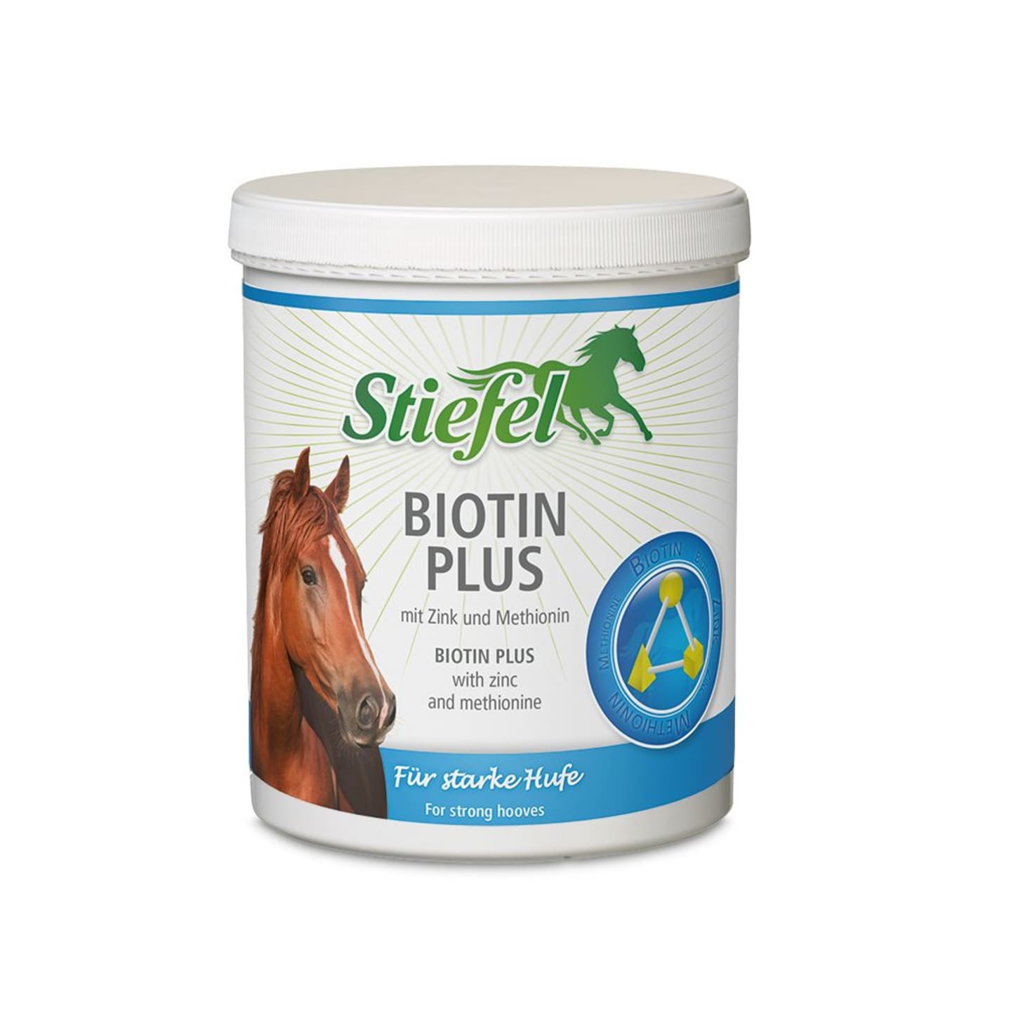 Stiefel Biotin Plus mit Wirkstoffen für Hufe und Fell 1 kg Dose