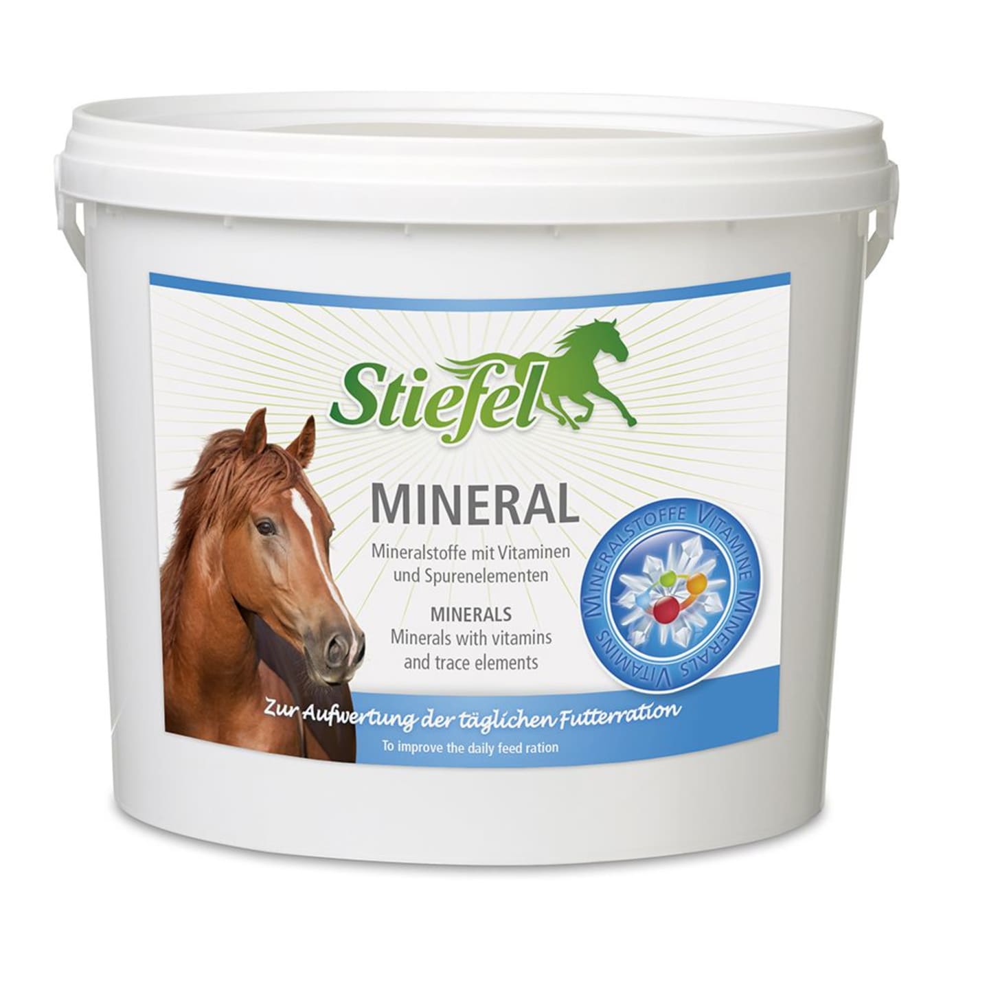 Stiefel Mineral für Sport-, Freizeit- und Zuchtpferde 3 kg Eimer