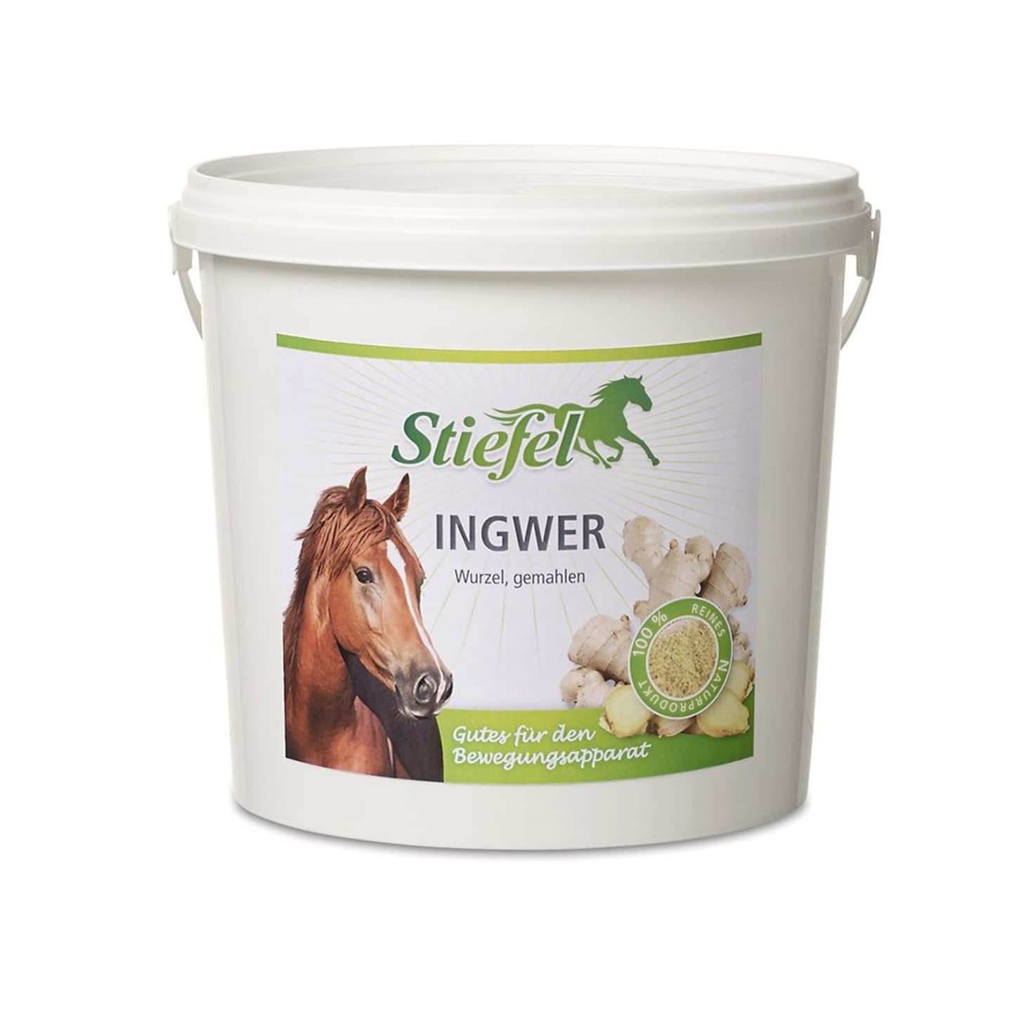 Stiefel Ingwer 1 kg Eimer für Pferde Pulver
