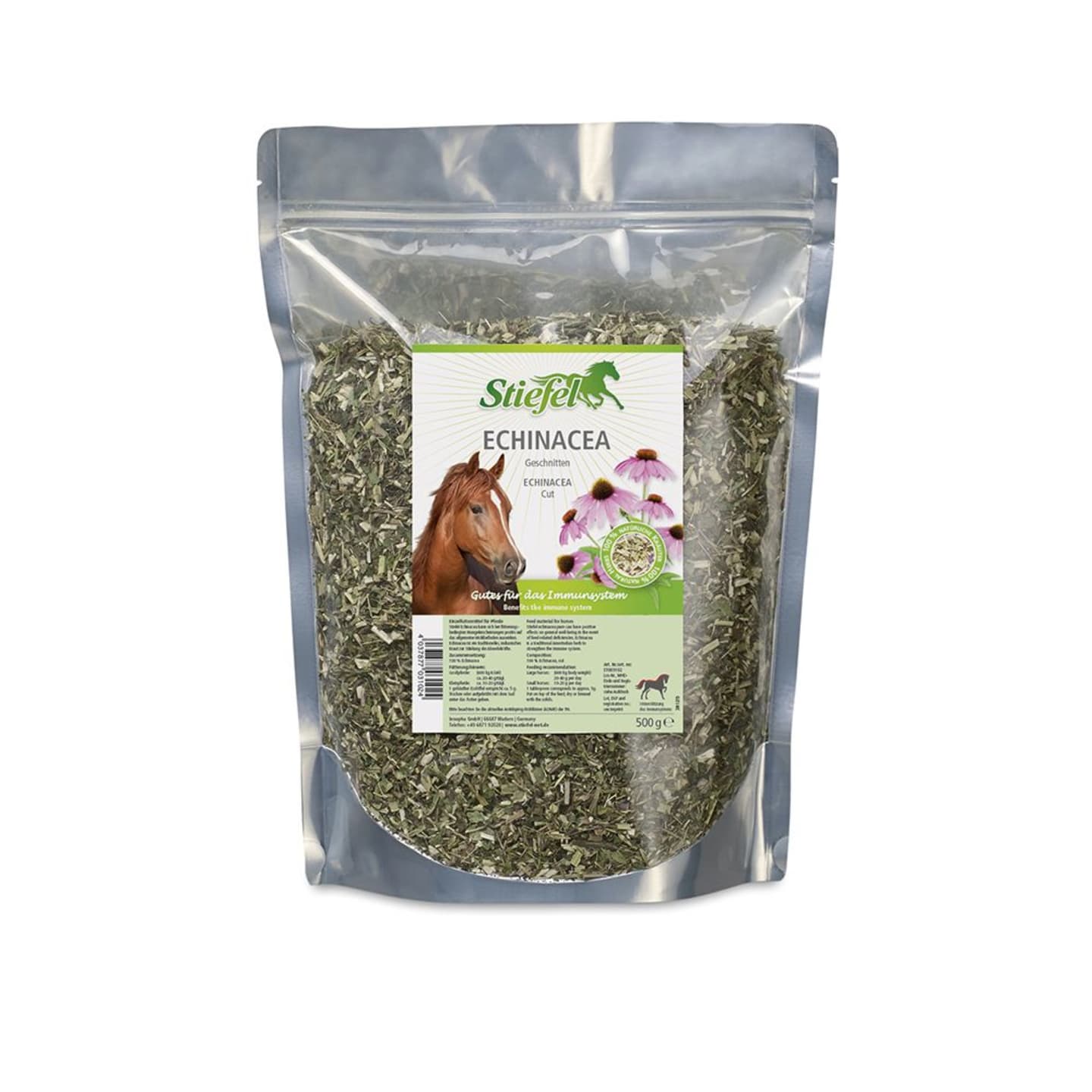 Stiefel Echinacea schonend verarbeiteter Sonnenhut getrocknet 500 g Beutel