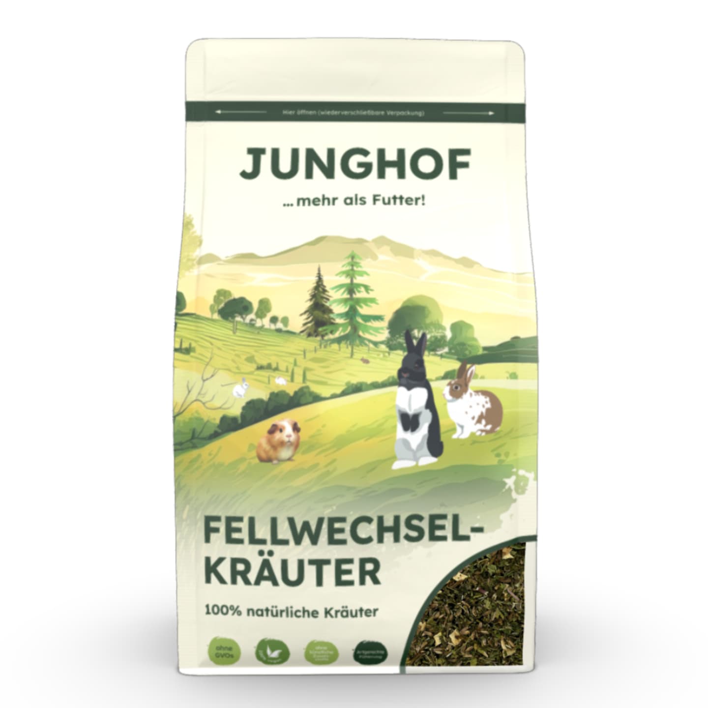 Junghof Fellwechselkräuter mit Mariendistelsamen getrocknet 200 g Beutel