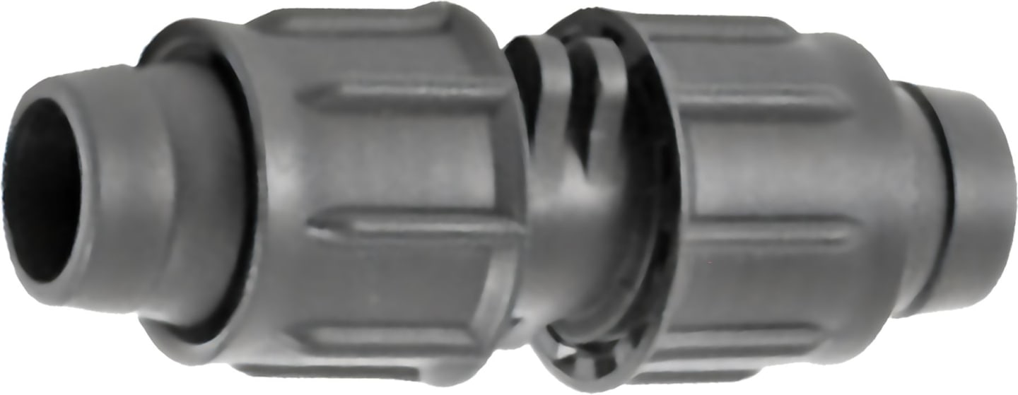 NETAFIM™ Verbinder gerade 16 mm Twist Lock grau, für dünnwandiges Tropfrohr, 32520-000011