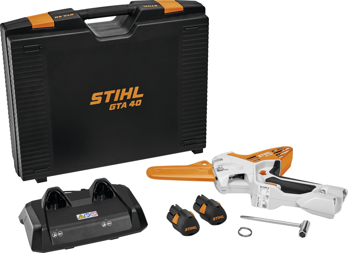 STIHL Akku-Astsäge "GTA 40", Schienenlänge 15 cm, mit 2 Akkus/Ladegerät, GA04 011 6910